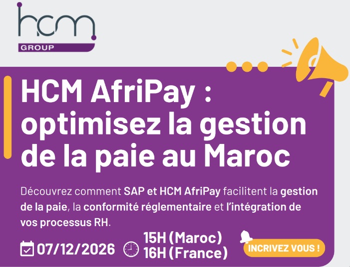 Webinaire HCM AfriPay : optimisez la gestion de la paie au Maroc